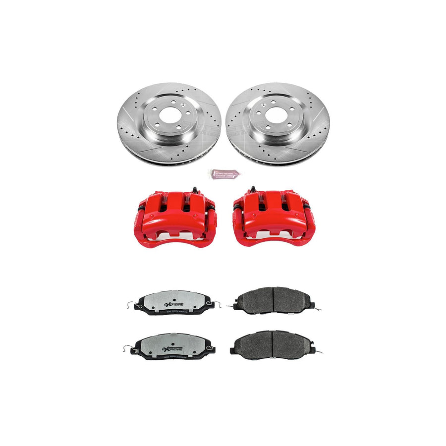 Power Stop Front KC6550-36 Z36 Truck and Tow Brake Kit with Calipers For Ford F-250 Super Duty 2012, Ford F-350 Super Duty 2012 [Model Specific]