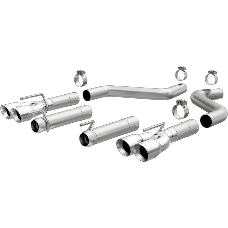 Axle-Back MagnaFlow Performance Exhaust System 19206: Race Series, Compatible with 2015-2023 Dodge Challenger, Quad Split Rear Exit Style