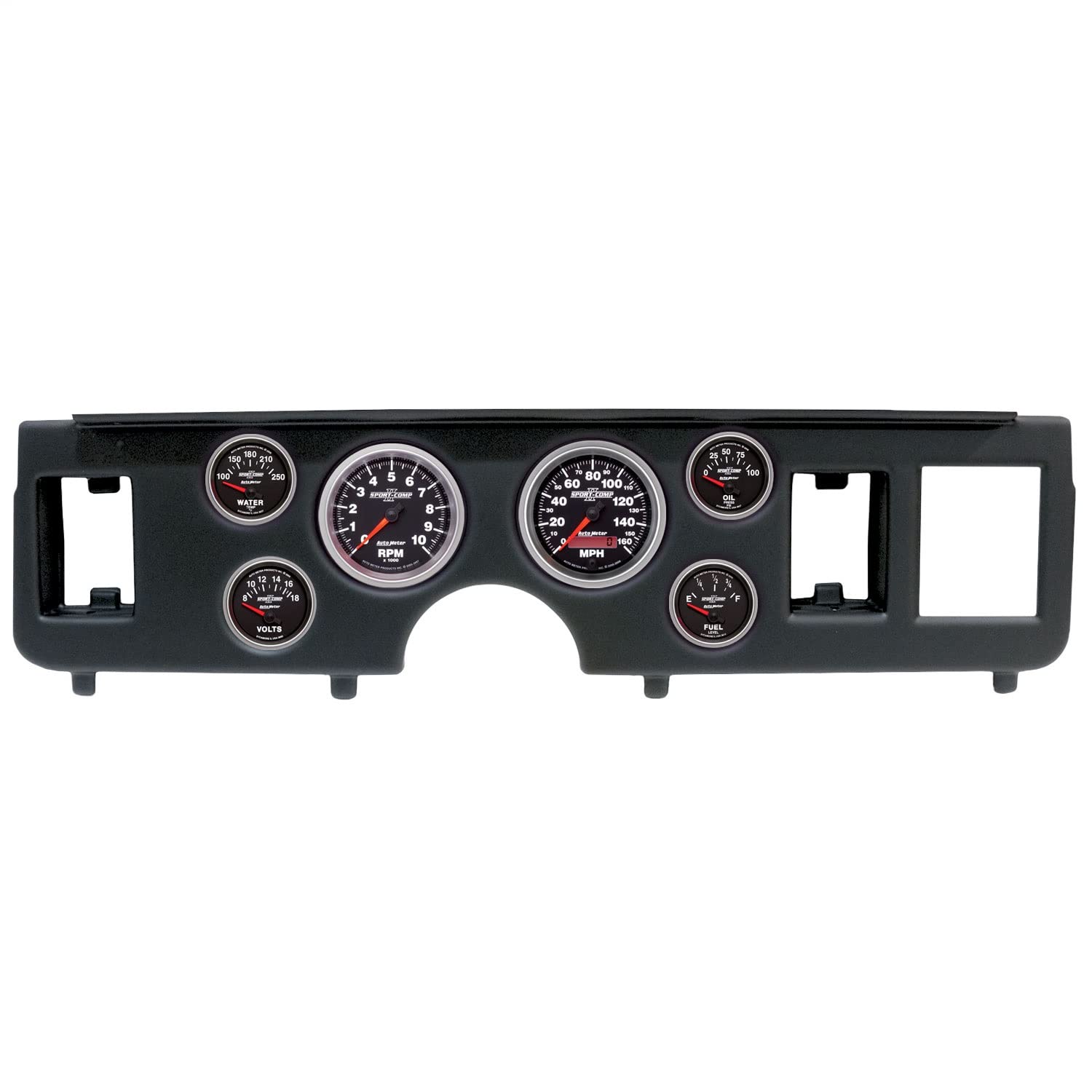 AUTO METER Direct Fit Dash Kit 2917-12, (3 3/8" X2, 2 1/16" X4), Ford Mustang 79-86, Sport-Comp Ii