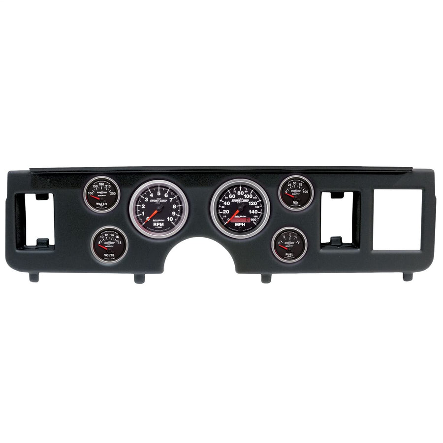AUTO METER Direct Fit Dash Kit 2917-12, (3 3/8" X2, 2 1/16" X4), Ford Mustang 79-86, Sport-Comp Ii