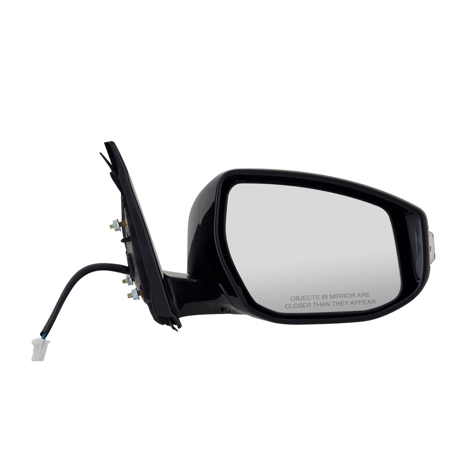 Mirror Passenger Side for Nissan Maxima SL, SR, SV Model, Black w/PTM Cover, w/Turn Signal, Foldaway, Heated Power
