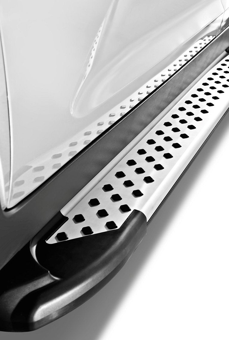 Silver Romik 62210418 RAL Running Board for Hyundai