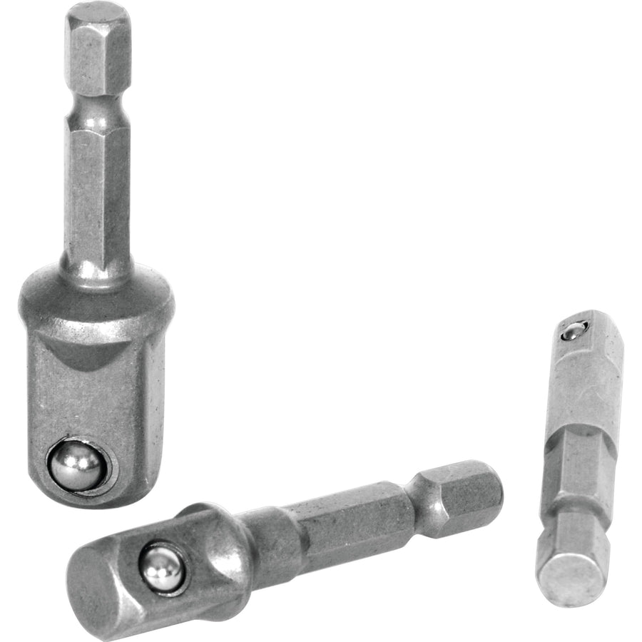 Hex Shank Performance Tool 1503 Ball Bearing Nut Driver Set - Transform Your Power Drill into a Nut Driver with 1/4, 3/8, and 1/2-Inch Drive