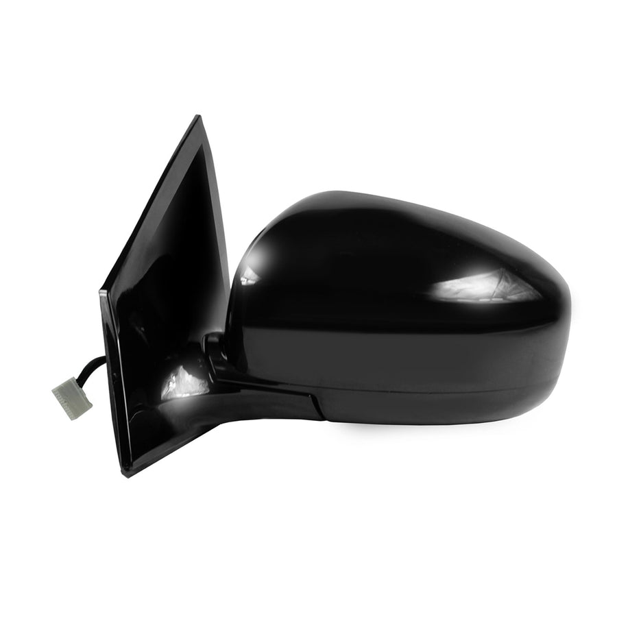 Mirror Driver Side for Nissan Murano, Black w/PTM Cover, w/Memory, Foldaway, Heated Power