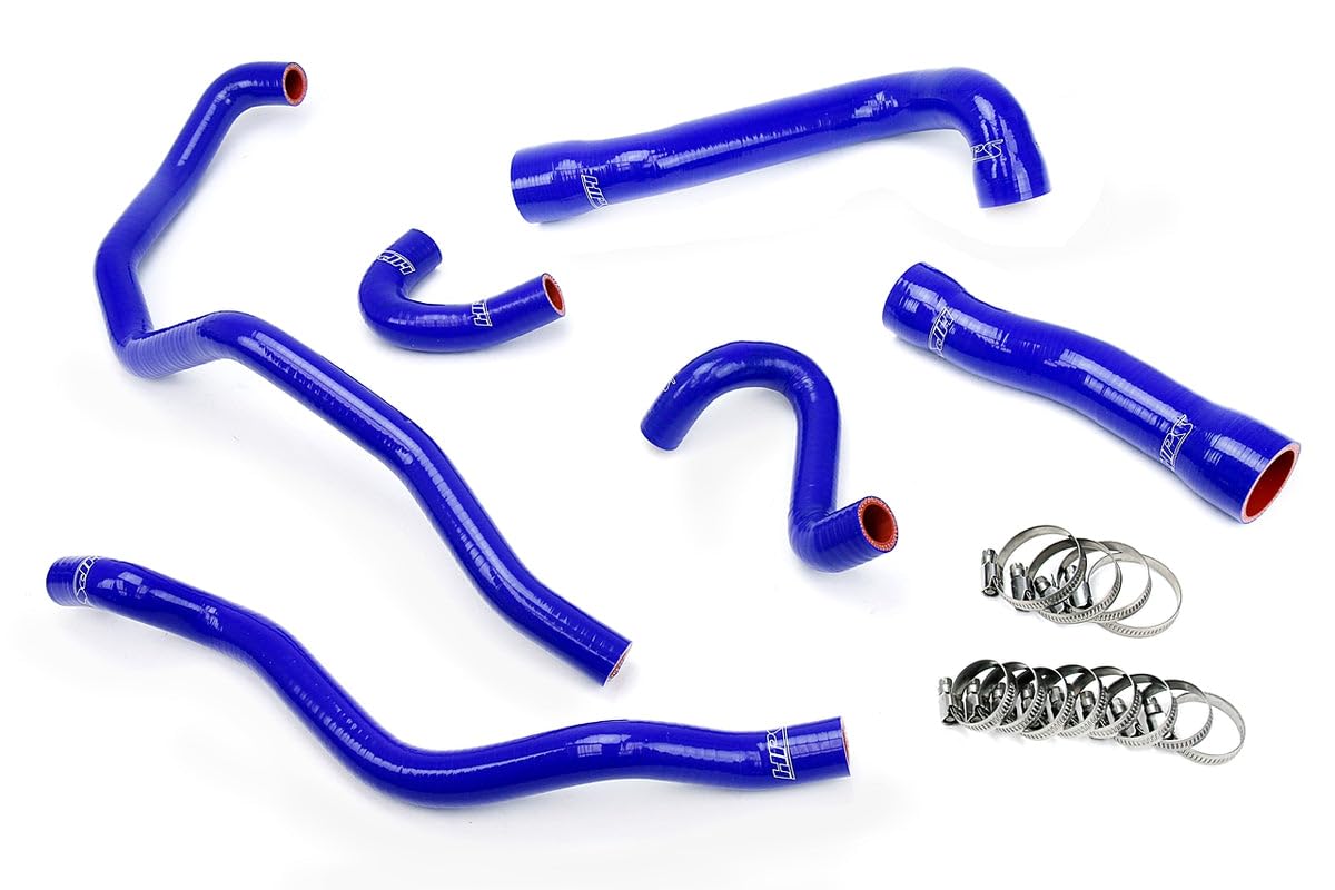 Silicone Radiator and Heater Hose Kit HPS 57-1543-BLUE Coolant