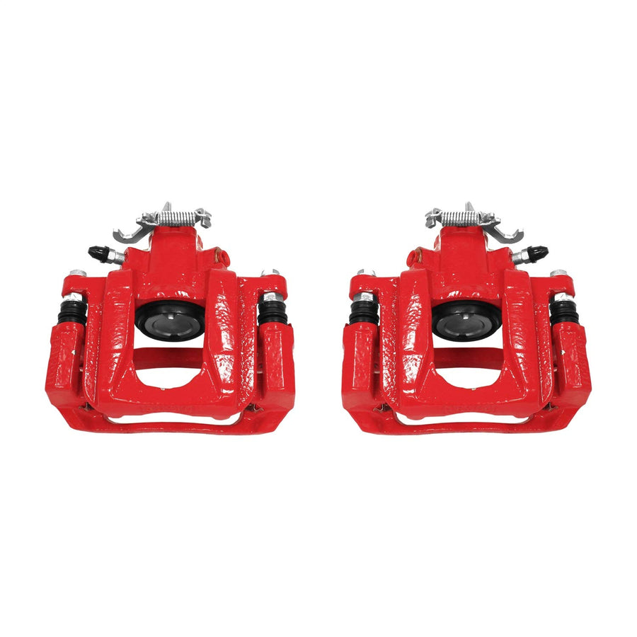 Power Stop S5080 Rear Pair of High-Temp Red Powder Coated Calipers For Chrysler Town & Country, Dodge Grand Caravan, Ram C/V, VW Routan [Model Specific]