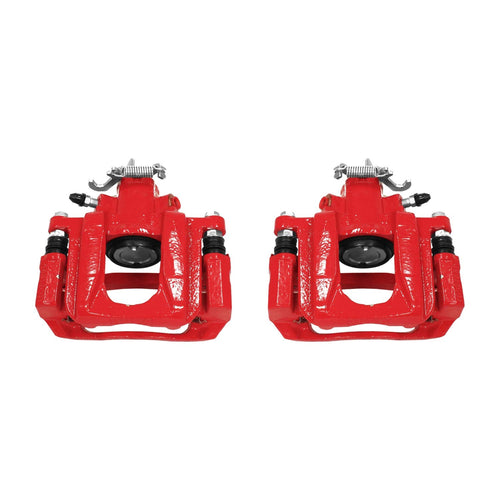 Power Stop S5080 Rear Pair of High-Temp Red Powder Coated Calipers For Chrysler Town & Country, Dodge Grand Caravan, Ram C/V, VW Routan [Model Specific]