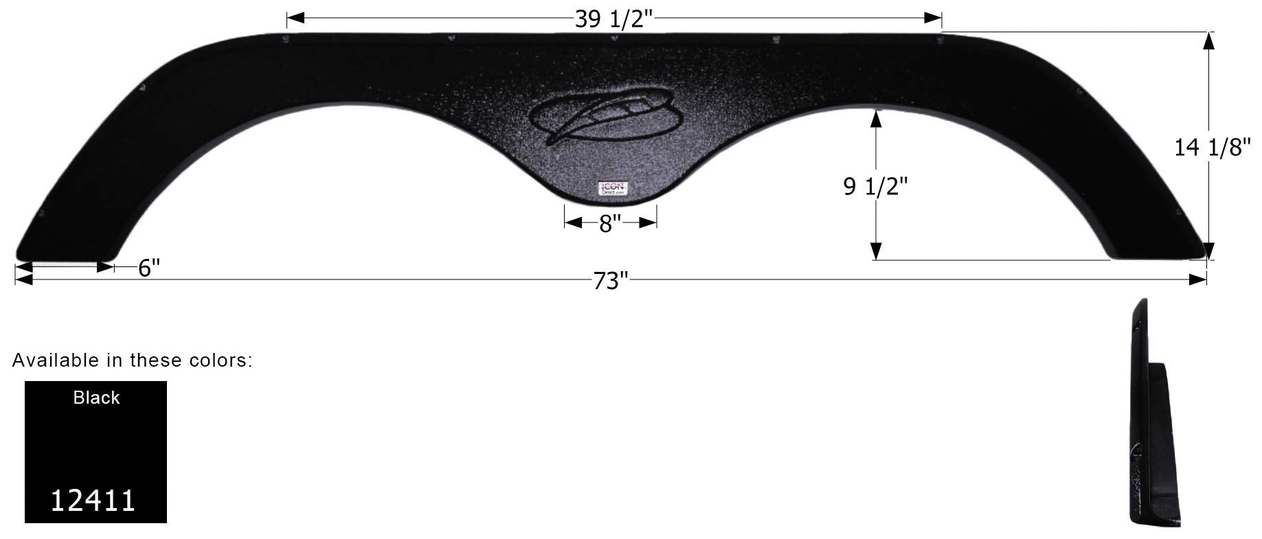 Fender Skirt ICON, Tandem, R-Vision, FS2411, Black