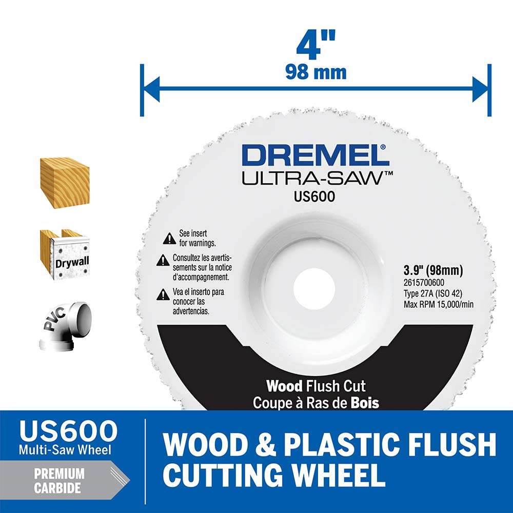 Dremel Ultra-Saw US40 Corded Compact Tool Kit with 3 Cutting Wheels and Auxiliary Handle