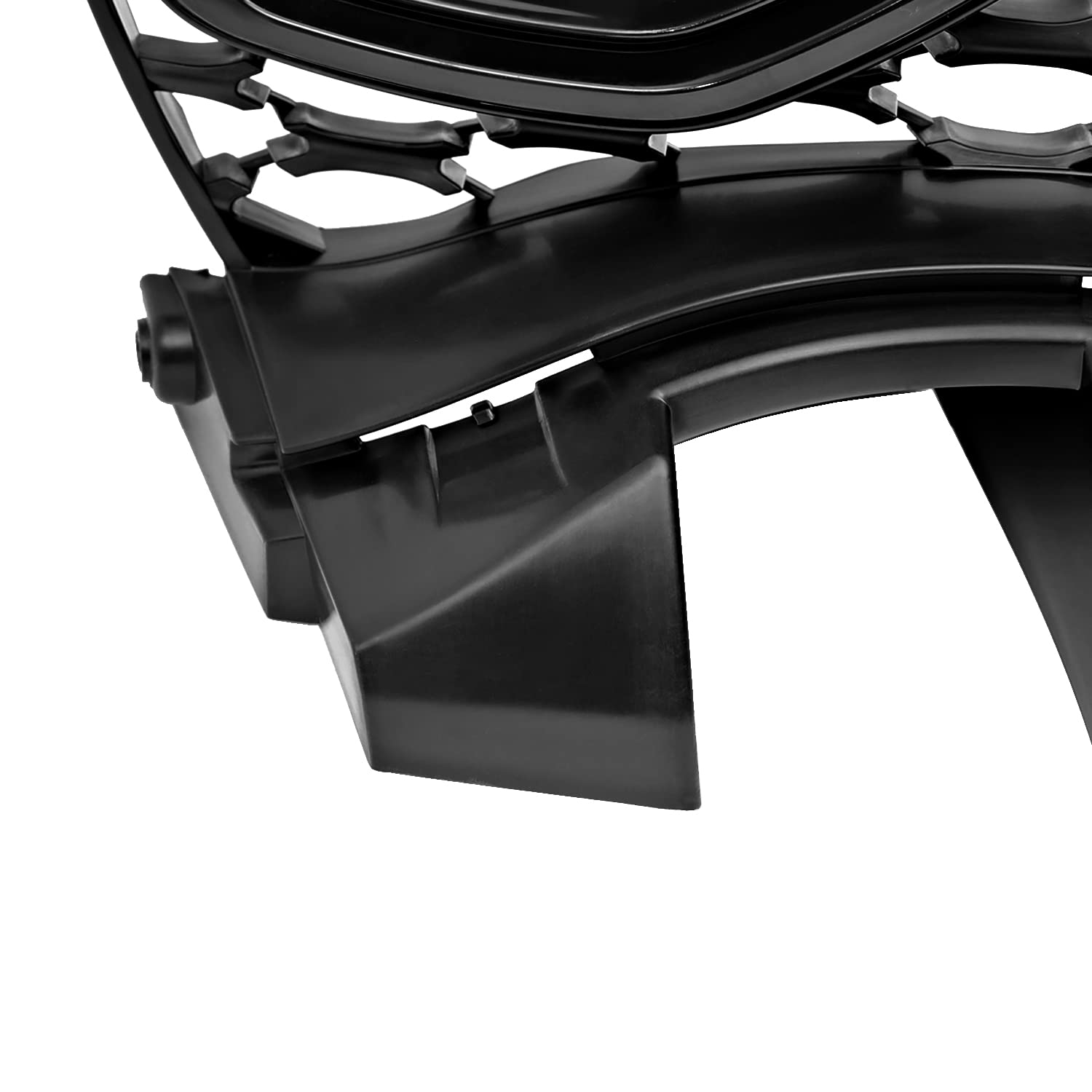 Front Upper Grille Spec-D Tuning w/Air Duct Compatible with 2015-2023 Dodge Charger SRT GT R/T Scat Pack Daytona