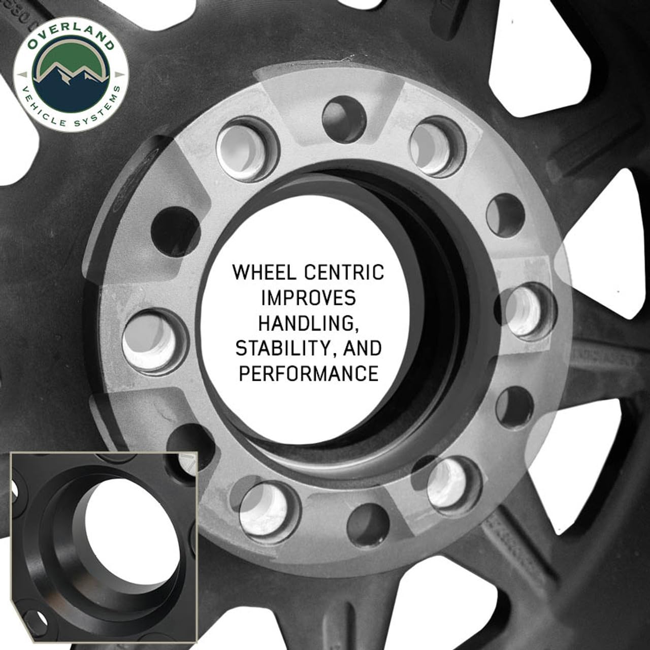 5x4.5 to 5x5 1.25" Wheel Spacer/Adaptor (Pair) - Overland Vehicle Systems (5x5 1.75" Wheel Spacer (Pair))