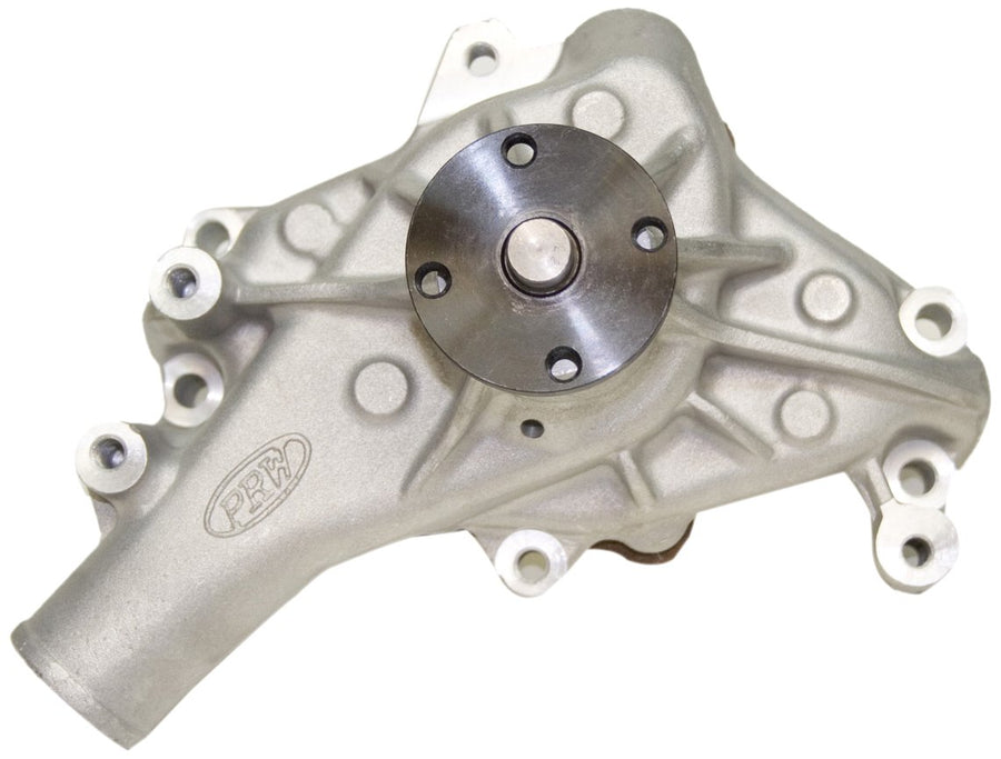 5/8" Pilot Shaft PRW 1435001 High Flow Long-Style As-Cast Aluminum Water Pump for Chevy SB 1969-87 Performance Quotient