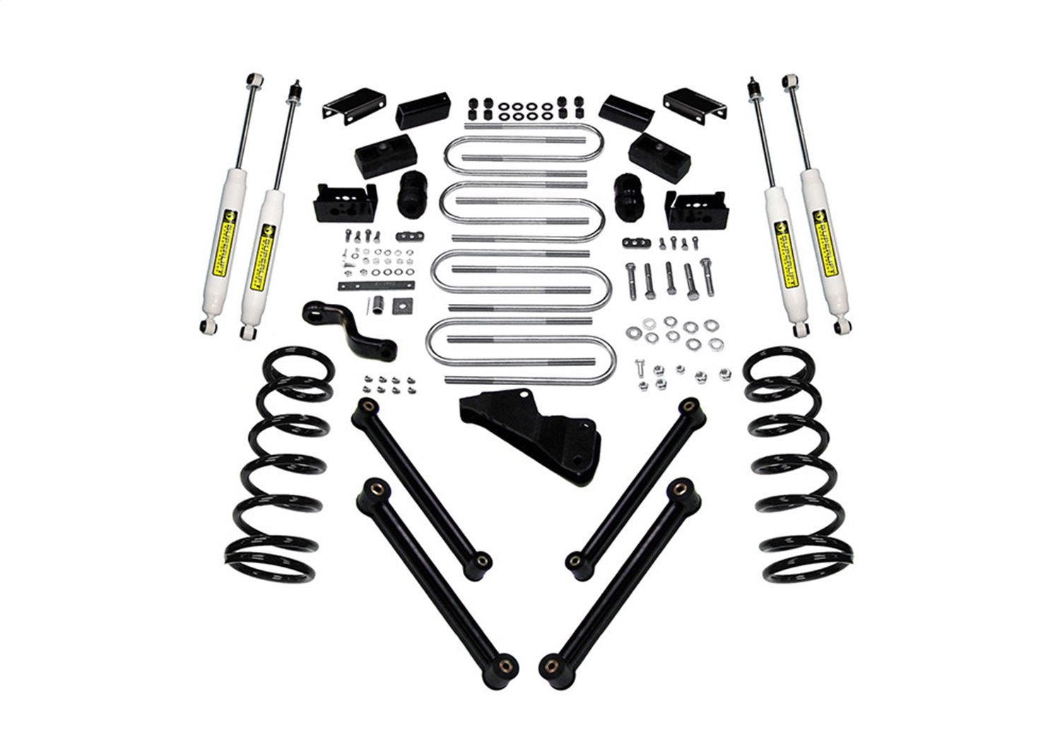 SUPERLIFT SUSPENSION RealTruck 4" Lift Kit for Dodge RAM 2500/3500 | Complete Lift Kit with Front & Rear Shadow Series Shocks and Control Arms | K832 | Fits 2003-2008 Dodge RAM 2500 / 3500