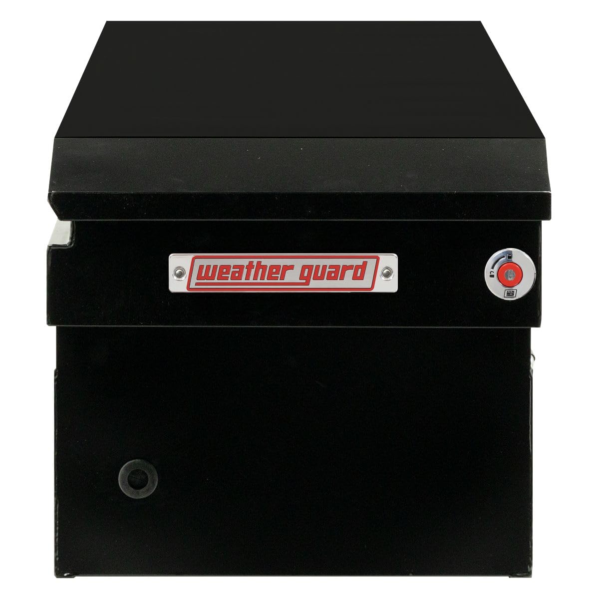 Weather Guard Saddle Truck Box Model 126-5-04, Steel, for Full Size Trucks, Standard Profile, Gloss Black, 11.0 cu ft Capacity