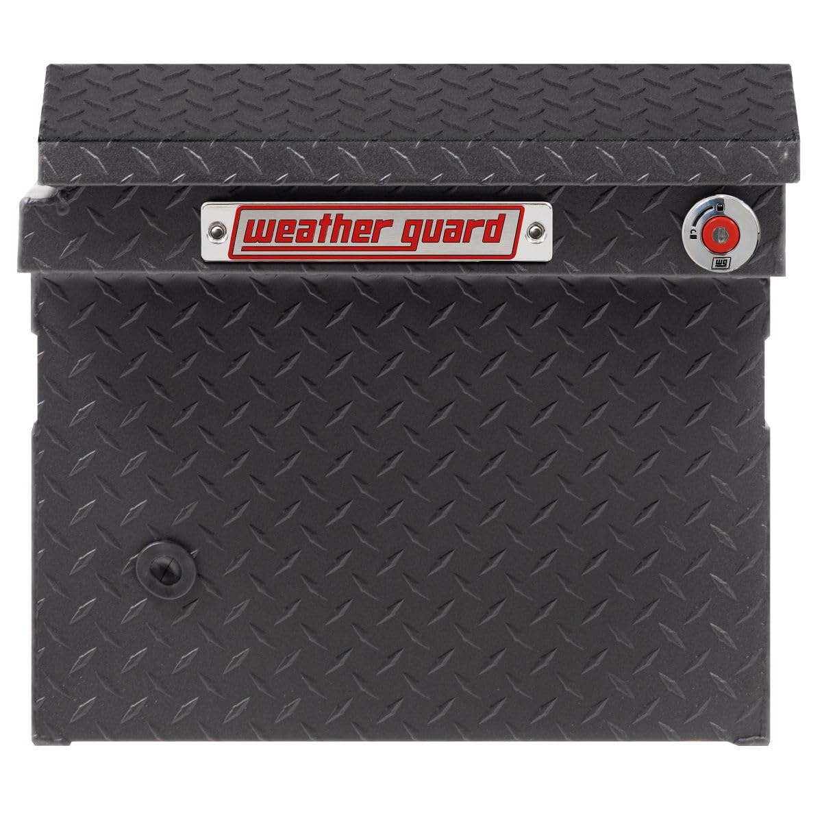 Weather Guard Saddle Truck Box Model 121-52-04, Aluminum, For Full Size Trucks, Low Profile, Textured Matte Black, 11.0 cu ft capacity