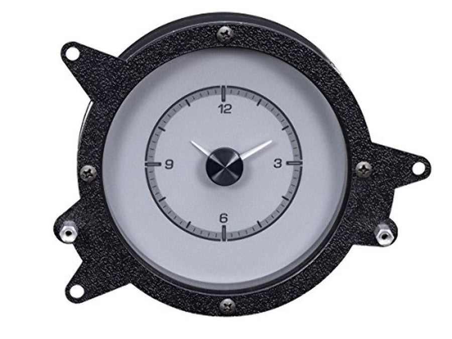 Analog Clock Gauge Dakota Digital 69 70 Ford Mustang for HDX System Silver Alloy HLC-69F-MUS-S