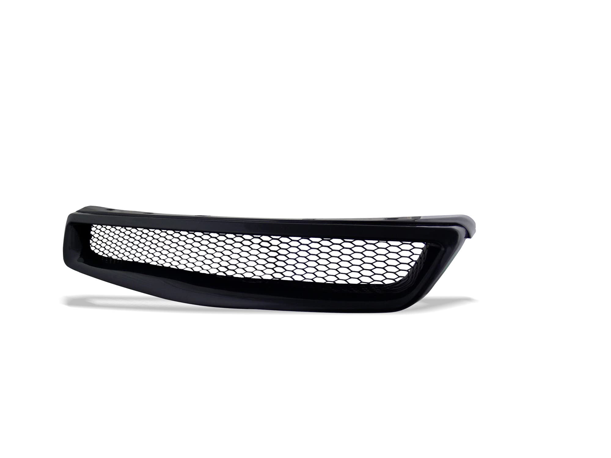 Mesh Front Hood Bumper Grille Armordillo USA - Gloss Black Fits 1999-2000 Honda Civic
