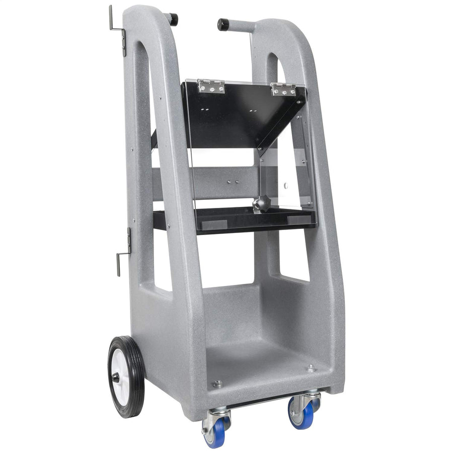 ES-11 AUTO METER Deluxe Equipment Stand with Front Casters and Bottom Compartment, Multi