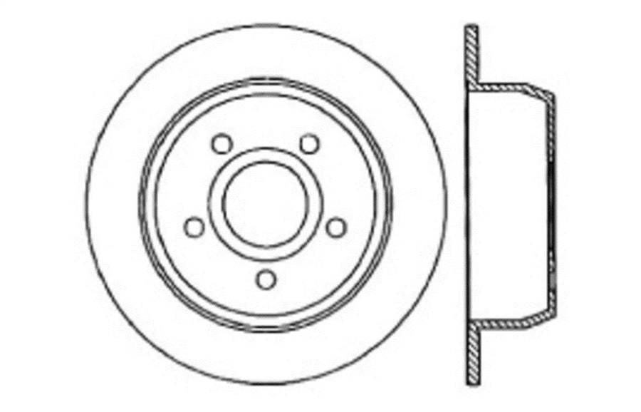 Rear Left StopTech 128.67043L Sport Cross Drilled Brake Rotor