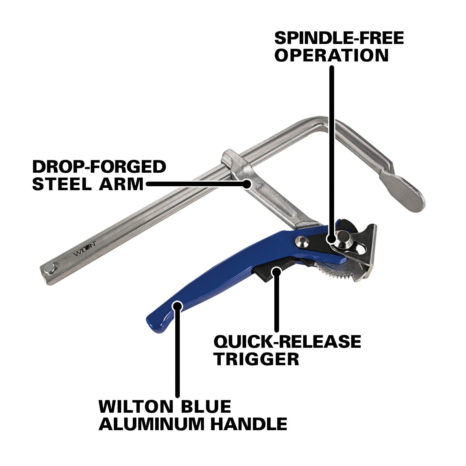 20-Inch Wilton Lever Clamp, 1200 Lbs. Clamping Force (LC20)