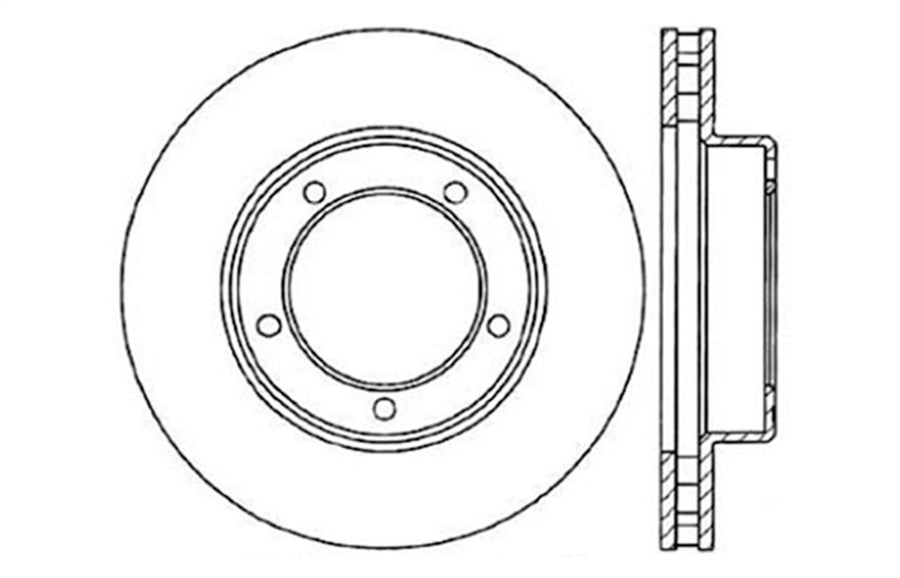 Sport StopTech 128.44086L Cross Drilled Brake Rotor (Front Left), 1 Pack