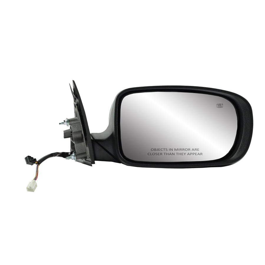Fit System - 60633C Mirror Passenger Side for Dodge Charger, Code GT7/XR, Textured Black w/PTM Cover, w/Memory, Foldaway, Heated Power