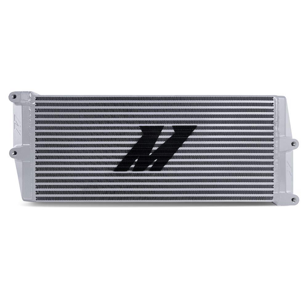 Mishimoto Universal Heavy-Duty Bar-and-Plate Oil Cooler MMOC-OO-17SL, 17" Core, Opposite-Side Outlets, Silver