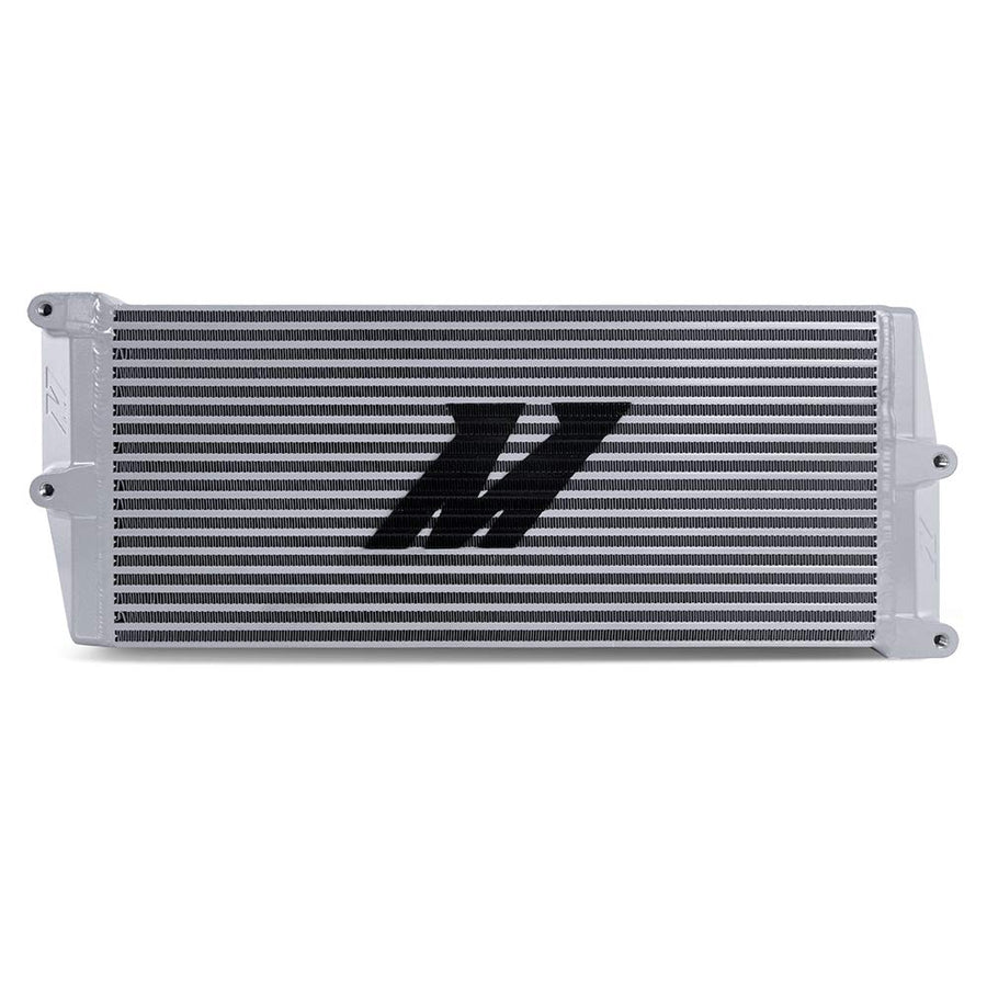 Mishimoto Universal Heavy-Duty Bar-and-Plate Oil Cooler MMOC-OO-17SL, 17" Core, Opposite-Side Outlets, Silver