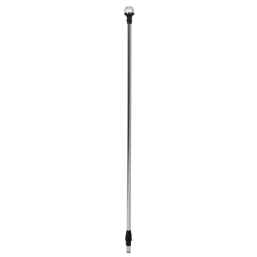 Attwood All-Round 5330-42-7 Articulating Anti-Glare Light, 42-Inch Pole Length, 2-Pin Locking Collar, Articulating Head