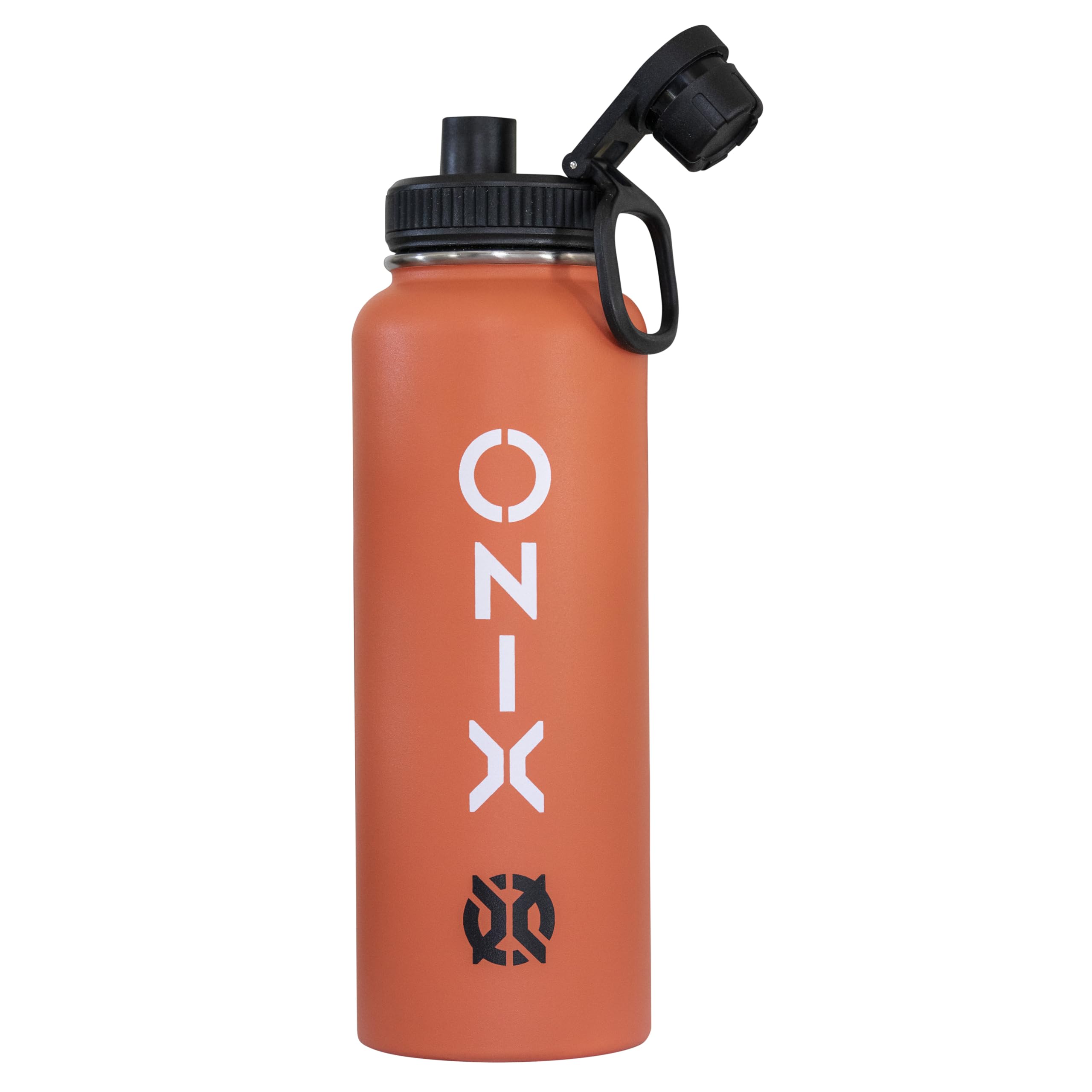 Stainless Steel ONIX Pickleball Accessory Dishwasher Safe Insulated Sweat Proof Double Wall 40 oz. Water Bottle — Orange