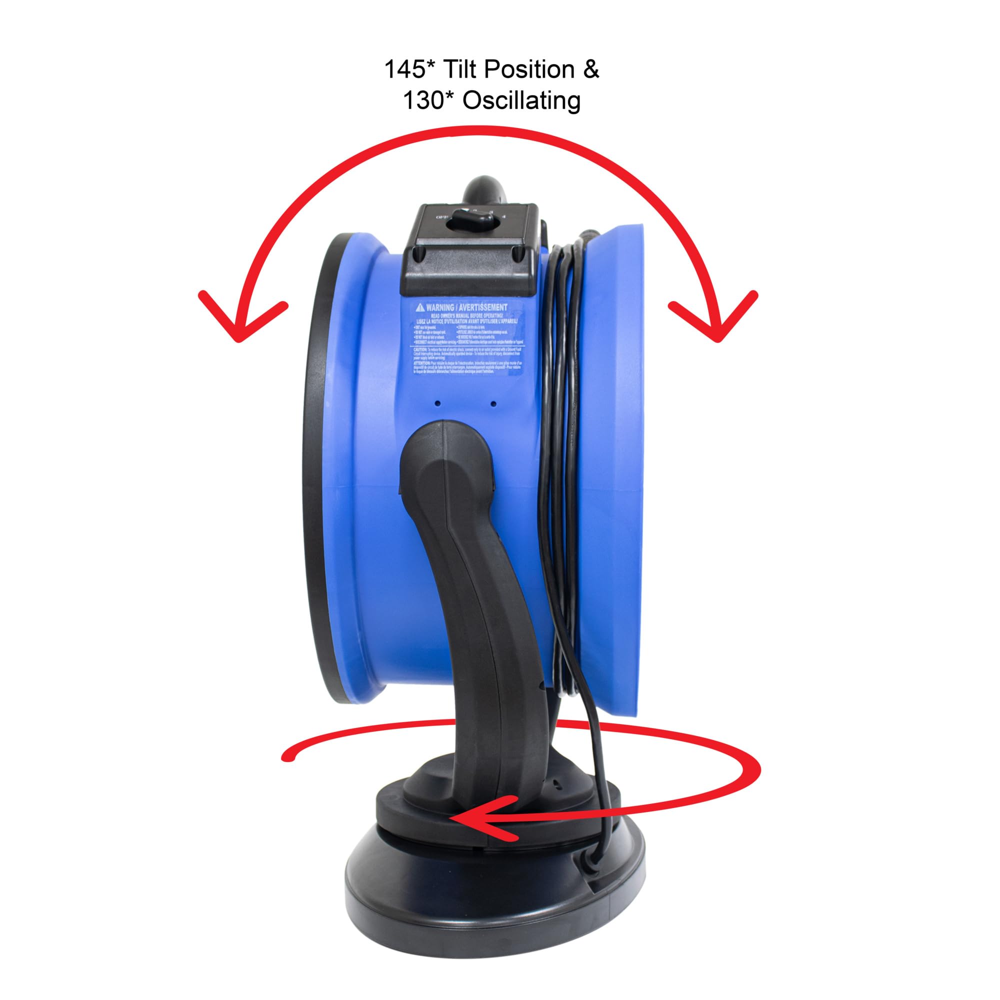 2100 CFM XPOWER Portable Oscillating Fan FC-300S, Fan Diameter 18 in, Air Delivery 2100 cfm, Model# FC-300S
