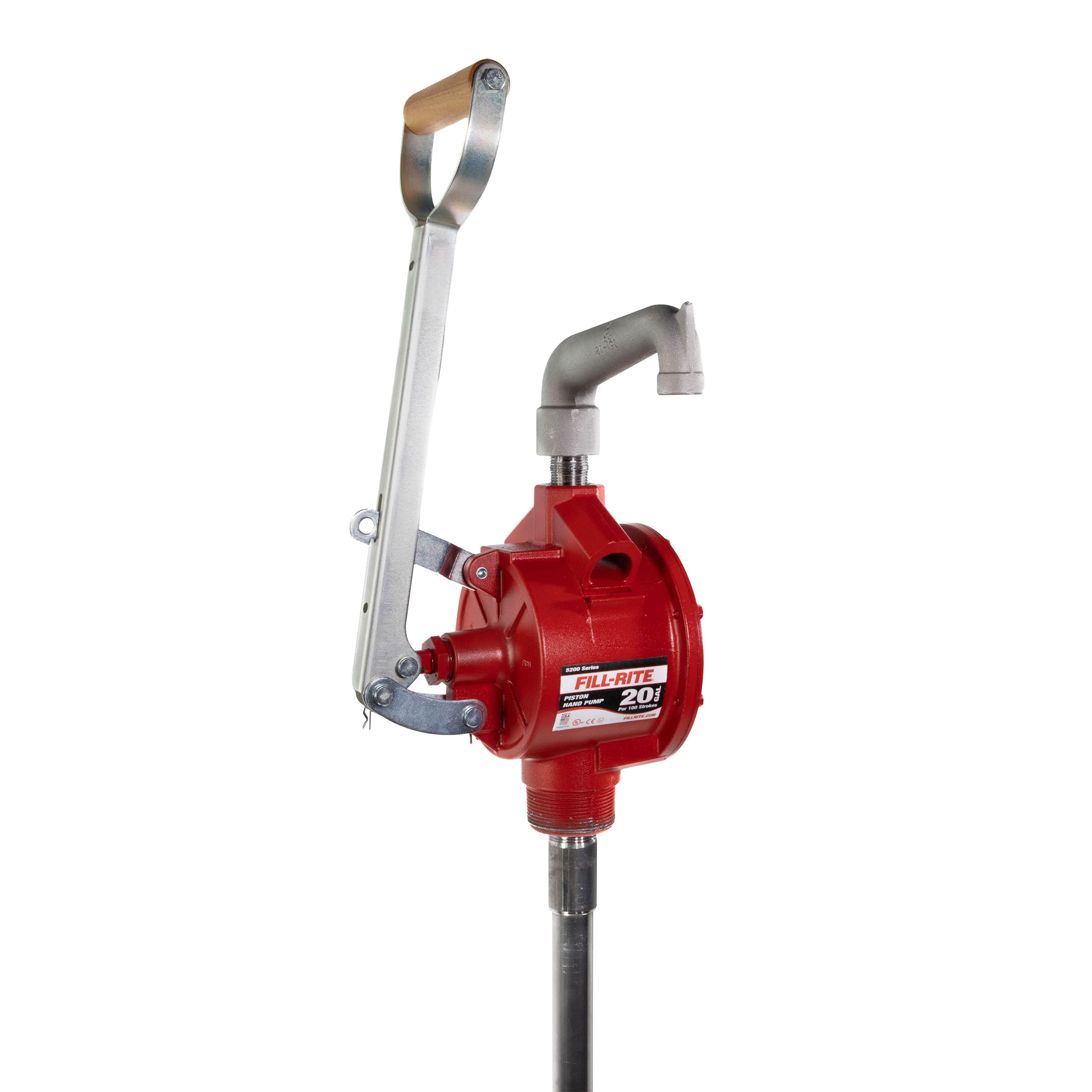 Fill-Rite Piston Hand Pump FR151 with Suction Tube and Pail Spout