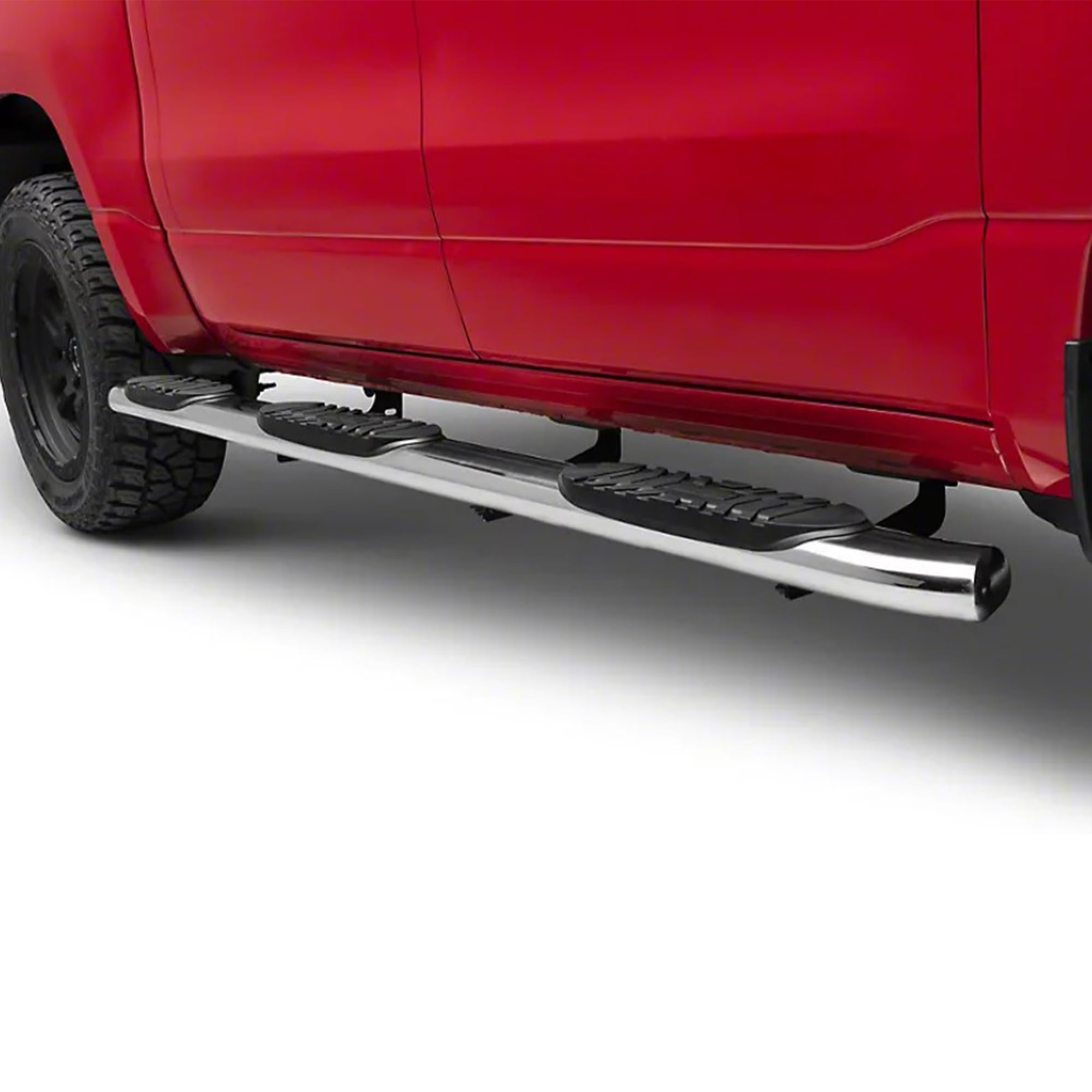 Extreme Black Horse Wheel-to-Wheel Side Steps Stainless Steel Compatible with 2019-2025 Ram 1500 Crew Cab (Excl. 19-25 Ram 1500 Classic)-DOSS19-NL