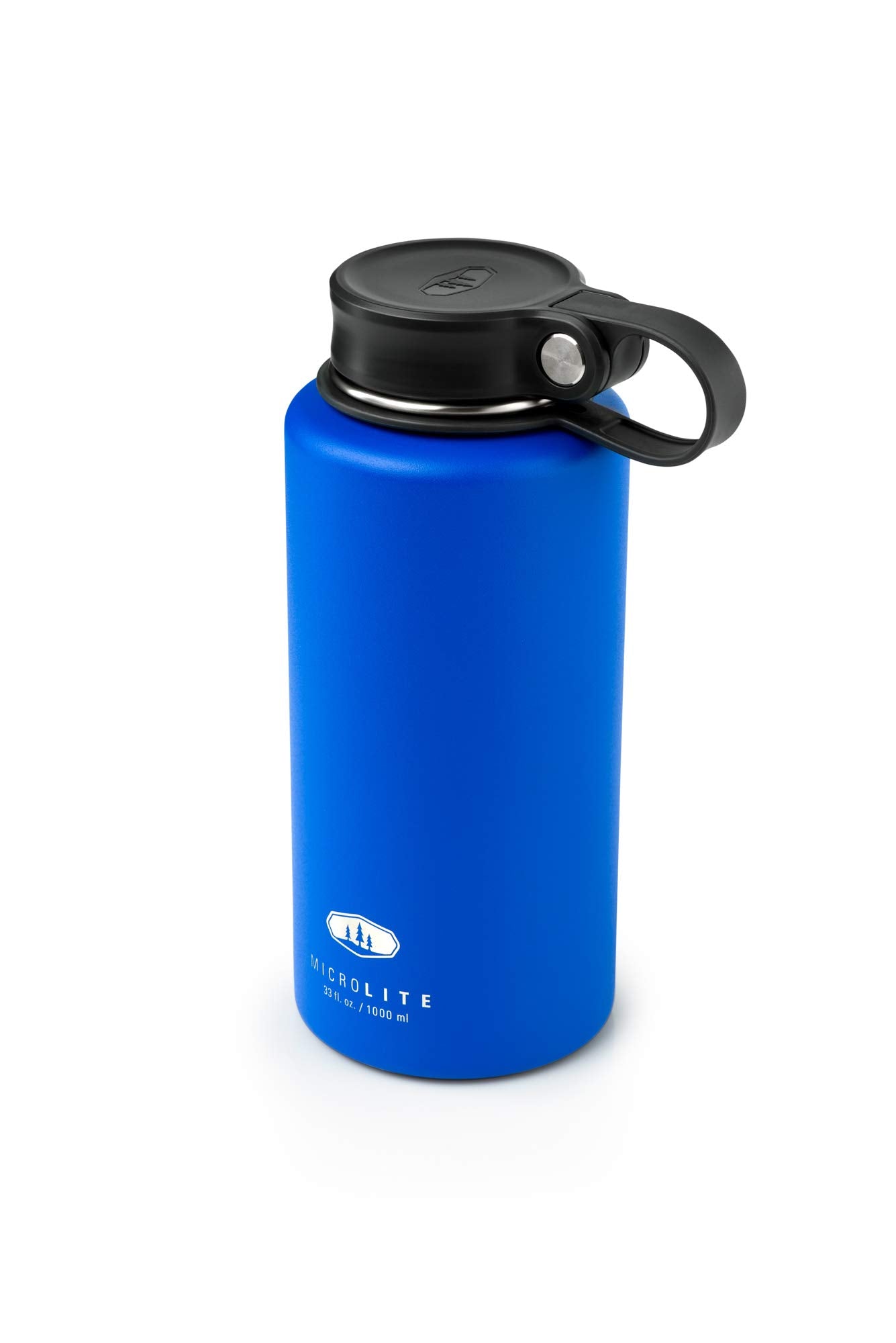 Microlite 1000 Twist GSI Outdoors 33 fl.oz. Vacuum Insulated Stainless Steel Water Bottle, True Blue