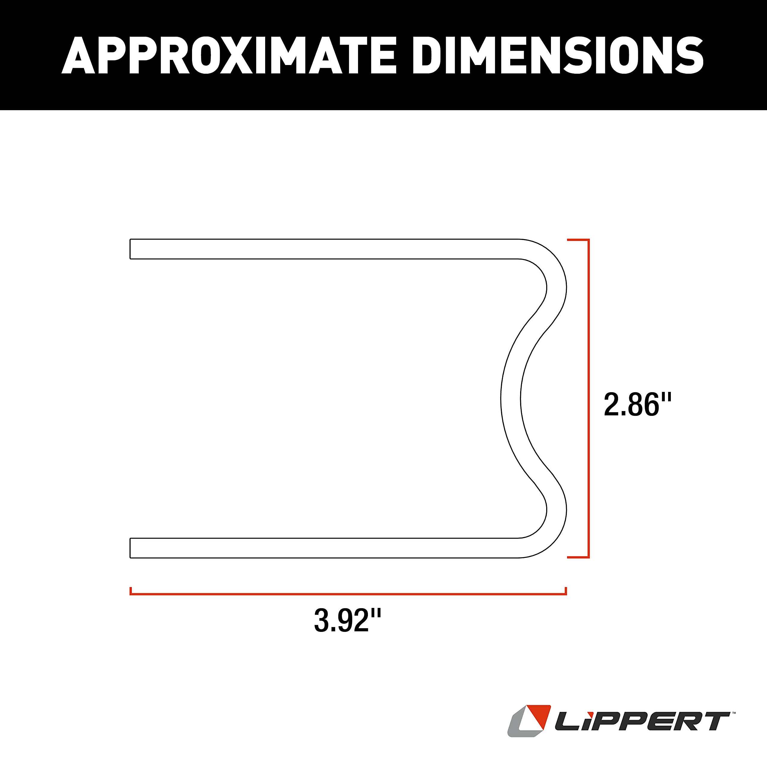 Weld-On Lippert 113511 Fifth Wheel Landing Gear Leg Bracket