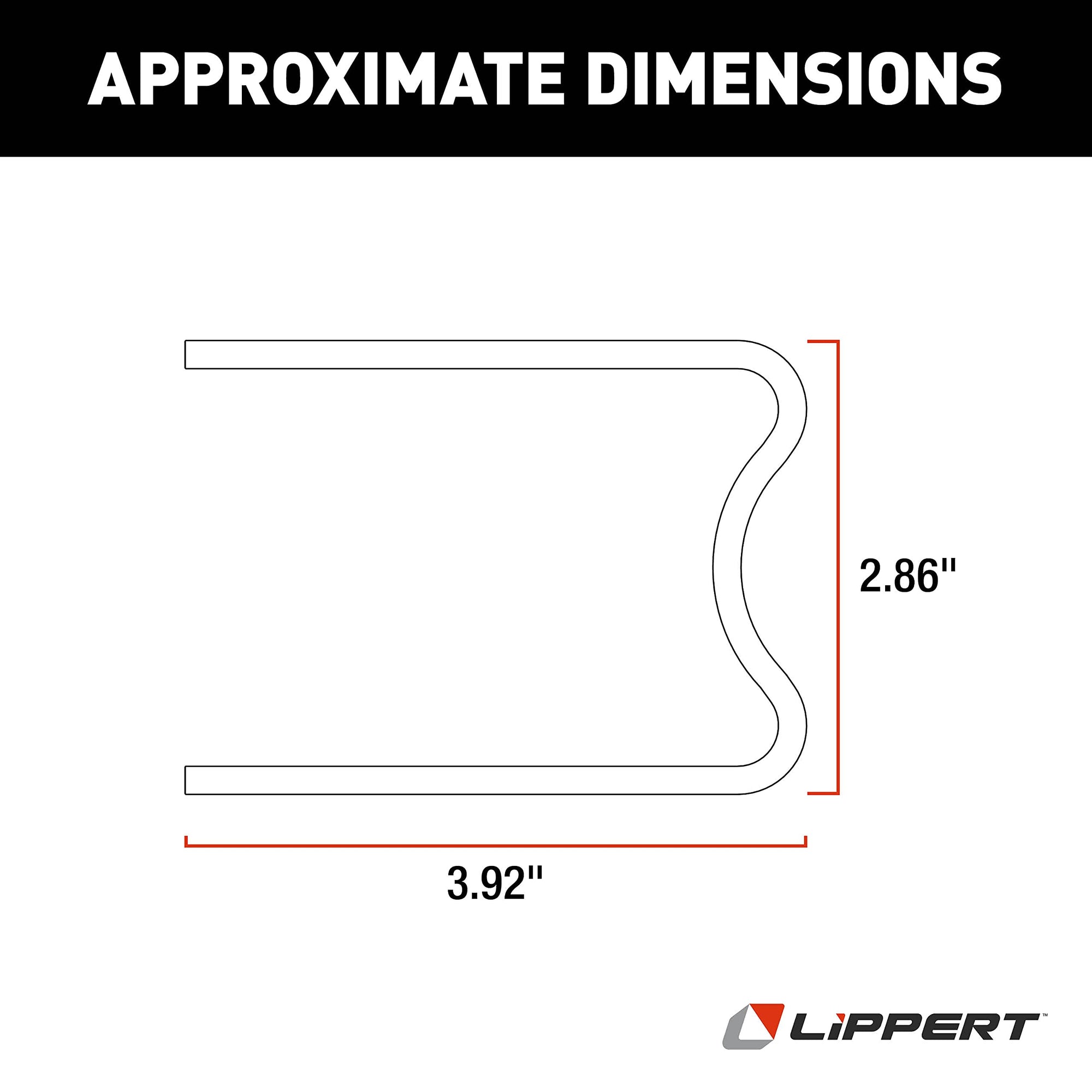 Weld-On Lippert 113511 Fifth Wheel Landing Gear Leg Bracket