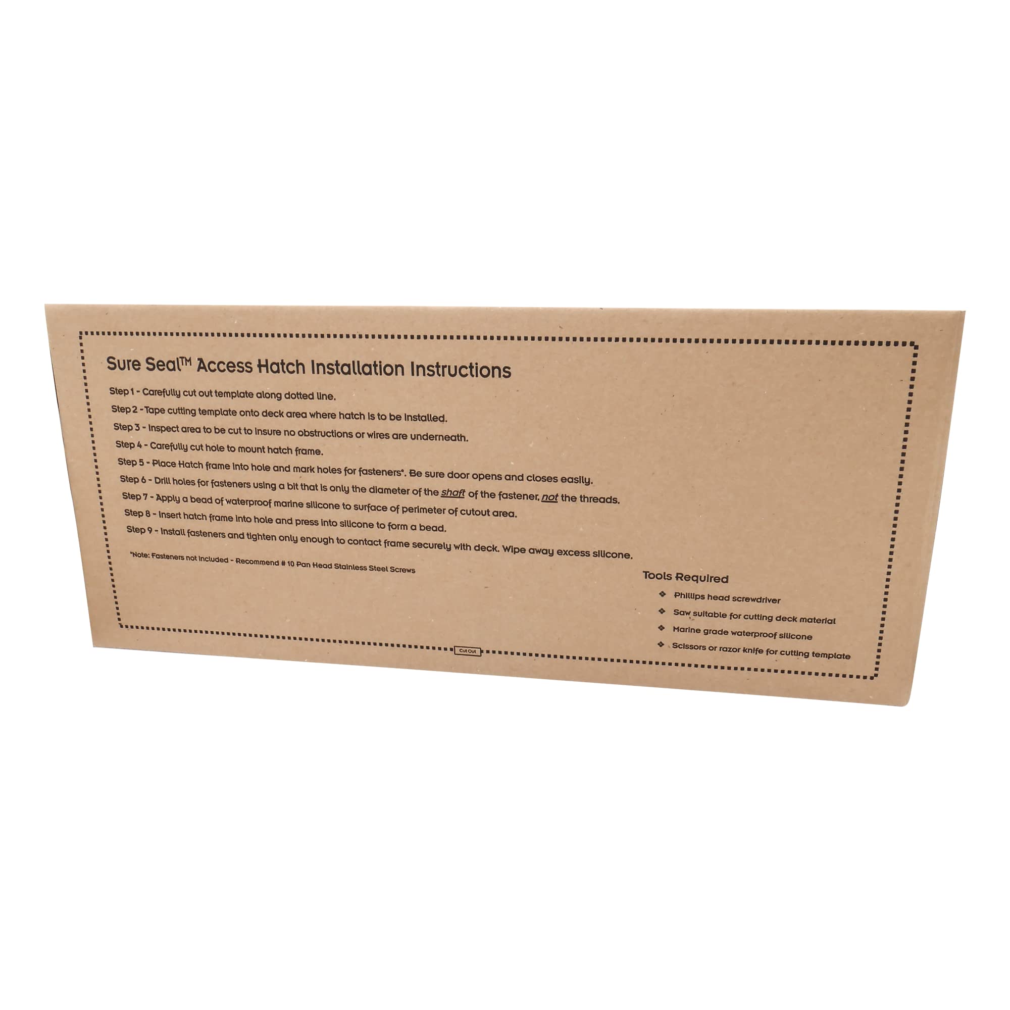 Marine T-H Sure-Seal Boat Hatch - Locking Access Hatch Lid for Boat Deck Storage - Dual Seals Provide a Watertight Compartment - 13" x 30", Polar White