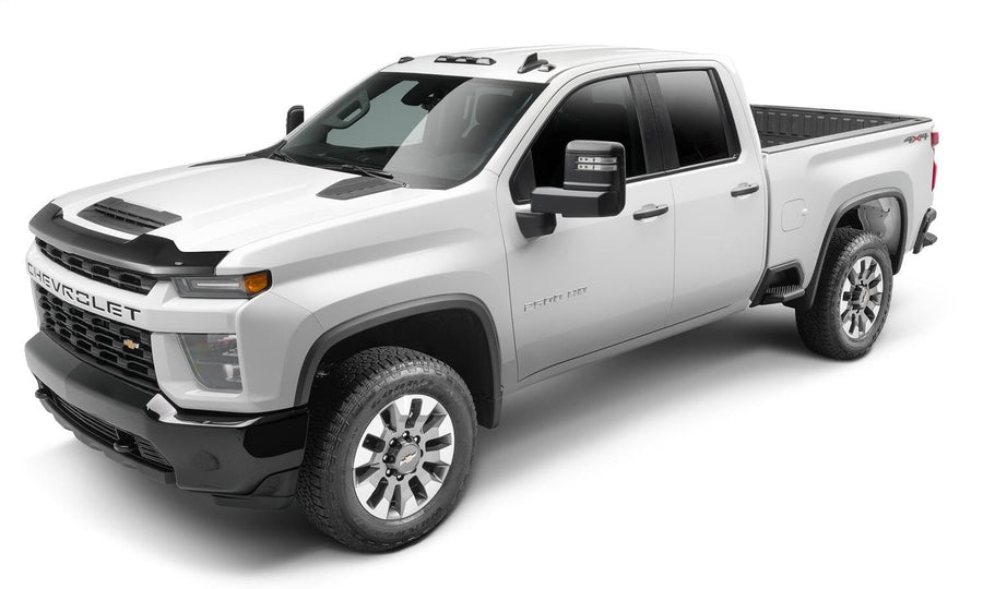 Aeroskin Hood Protector Husky Liners | Fits 2014-2018 GMC Sierra 1500; 2019 GMC Sierra 1500 Limited | Low Profile Deflector/Bug Shield - 1 pc., Smoke | 2842075