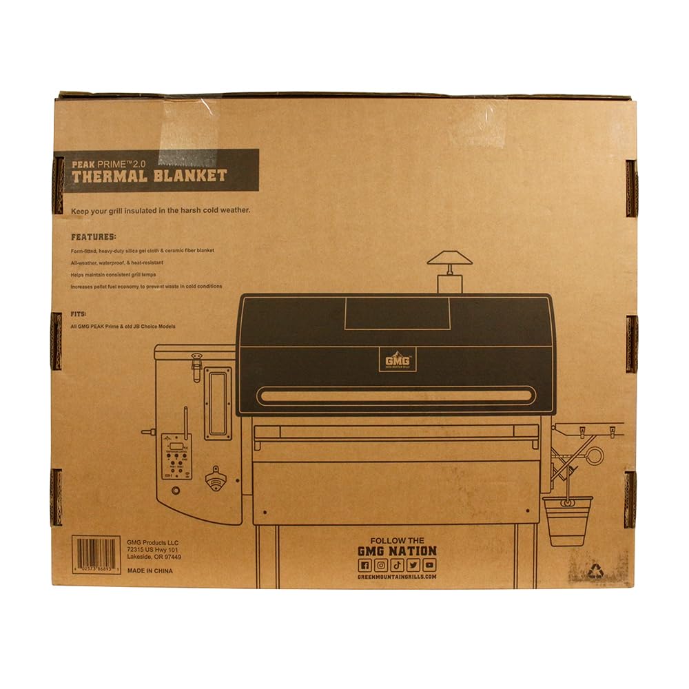 Green Mountain Grills Blanket Thermal for Peak Prime & JB Choice Models Black