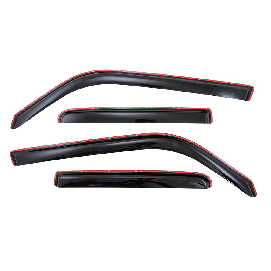 TrailFX Rain Guards Low Profile Fits 2010-2024 Toyota 4Runner in-Channel Smoked Window Vents Acrylic Rainguards Snap-in Installation Set of 4 Rain Guards TrailFX 4242IC