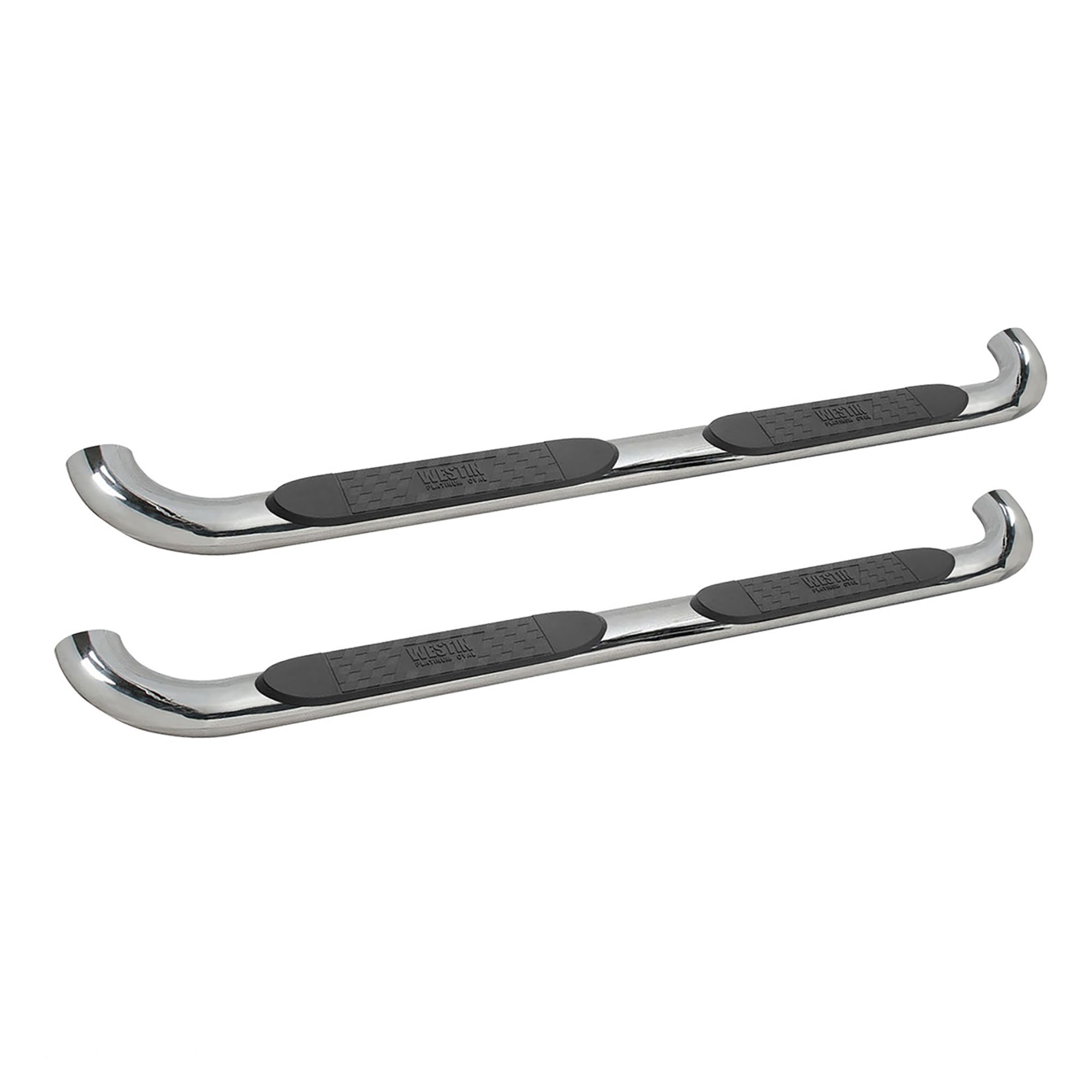 Platinum 21-4080 Westin 4 Oval Nerf Step Bars fits 2019-2023 Ram 1500 Crew Cab (Excl. Ram 1500 Classic) Polished SS 1 Pair