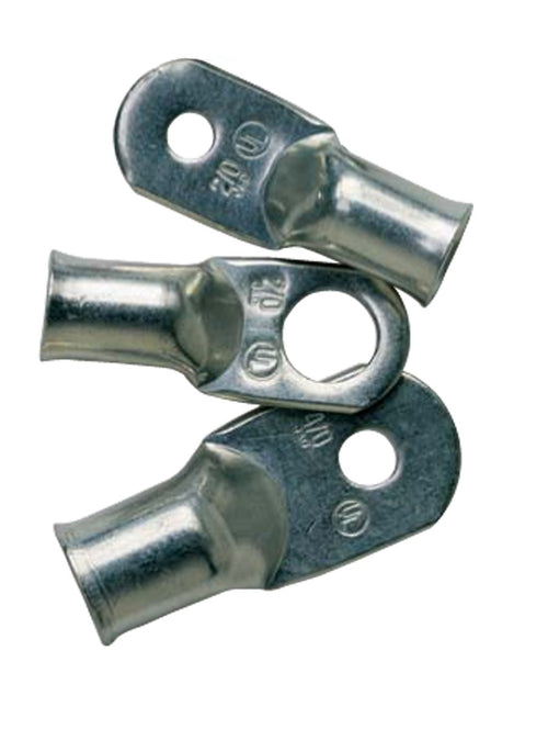Marine Grade Ancor 242243 Heavy Duty Electrical Tinned Copper Lugs (6-Gauge, Size 10 Screw, 25-Pack)