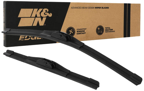 Wiper Blades K&N EDGE: All Weather Performance, Superior Windshield Contact, Streak-Free Wipe Technology: 24" + 19" (Pack of 2)