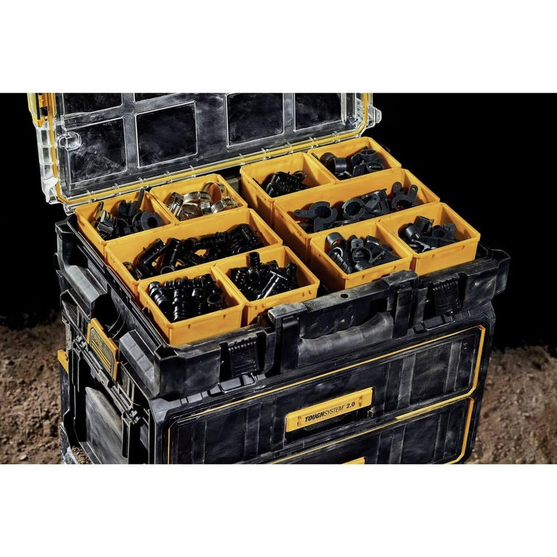 DEWALT Tool Organizer ToughSystem, 2.0 Full-Size, 10 Compartments (DWST08040)