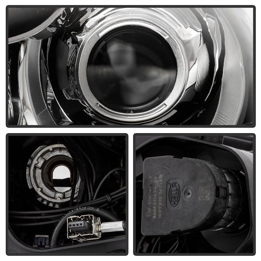 Porsche Cayenne 11-14 Spyder (POE) HID w/AFS Non-LED DRL Projector Headlights - OE Grey Left