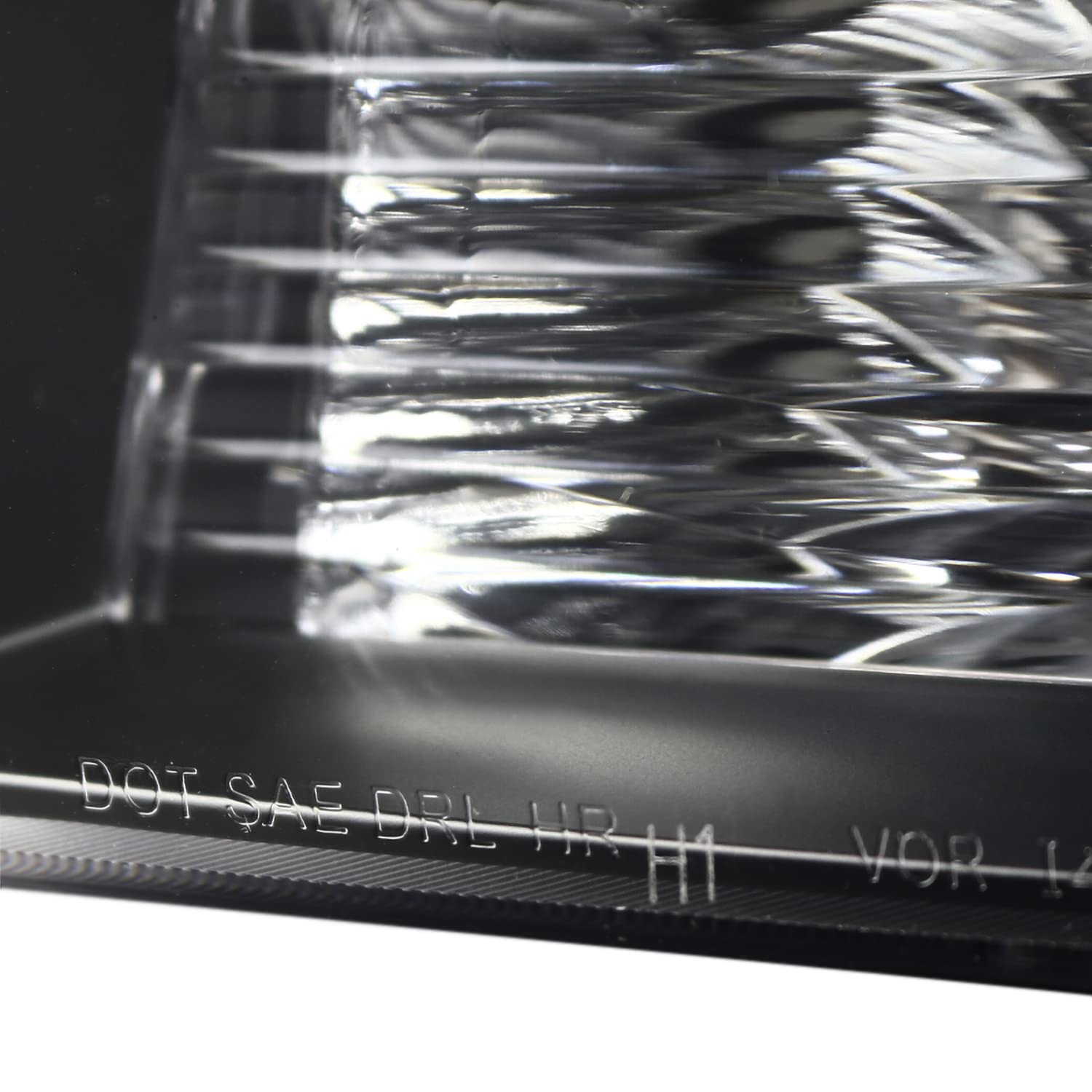 Black LED Bar Projector Headlights SPEC-D TUNING Compatible with 2007-2014 Chevy Avalanche, Tahoe, Suburban, Left + Right Pair Headlamps Assembly
