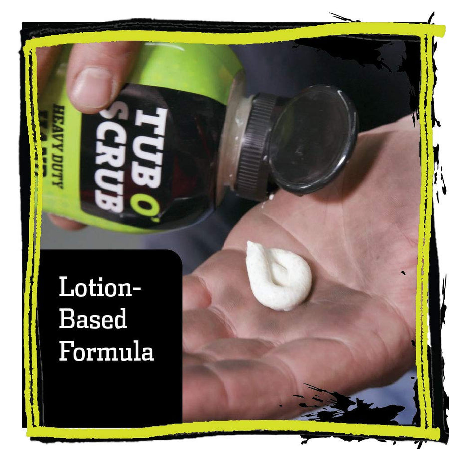 Tub O' Scrub Heavy Duty TS18 Pumice-Free Hand Cleaner, Removes Tough Grime & Dirt Without Water, Biodegradable, 18oz Bottle