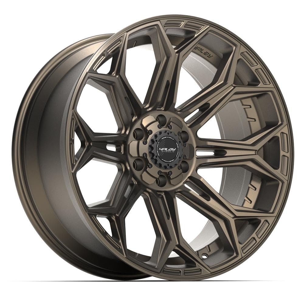22 Inch 4PLAY Wheels Rim 4P83 Fits 6x135 & 6x139.7 22x10 Satin Bronze (1)