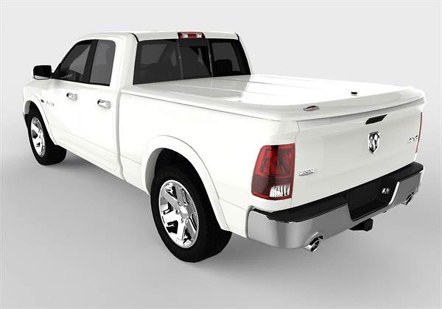 UnderCover RealTruck Lux One-Piece Truck Bed Tonneau Cover | UC3076L-PW7 | Fits 2009 - 2018, 2019 - 2020 Classic Dodge Ram 1500, 2010-20 2500/3500, Std/Quad/Mega (PW7 - Bright White) 6' 4" Bed (76.3")