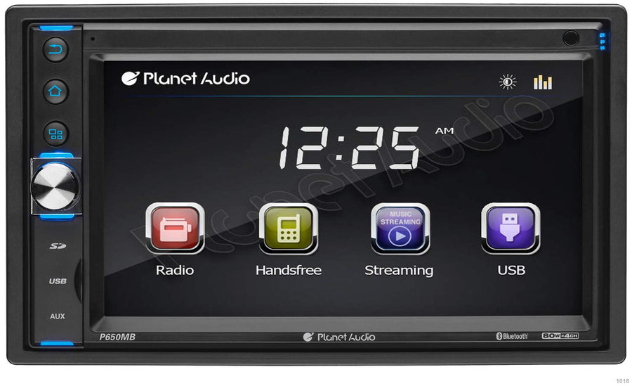 P650MB Planet Audio Multimedia Car Stereo - Double Din, Bluetooth Audio and Hands-Free Calling, MP3 Player, USB, SD, AUX Input, AM/FM Radio Receiver, No CD/DVD Player